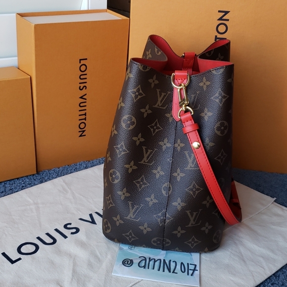LOUIS VUITTON Monogram Neo noe Red / Neonoe - Picture 3 of 12